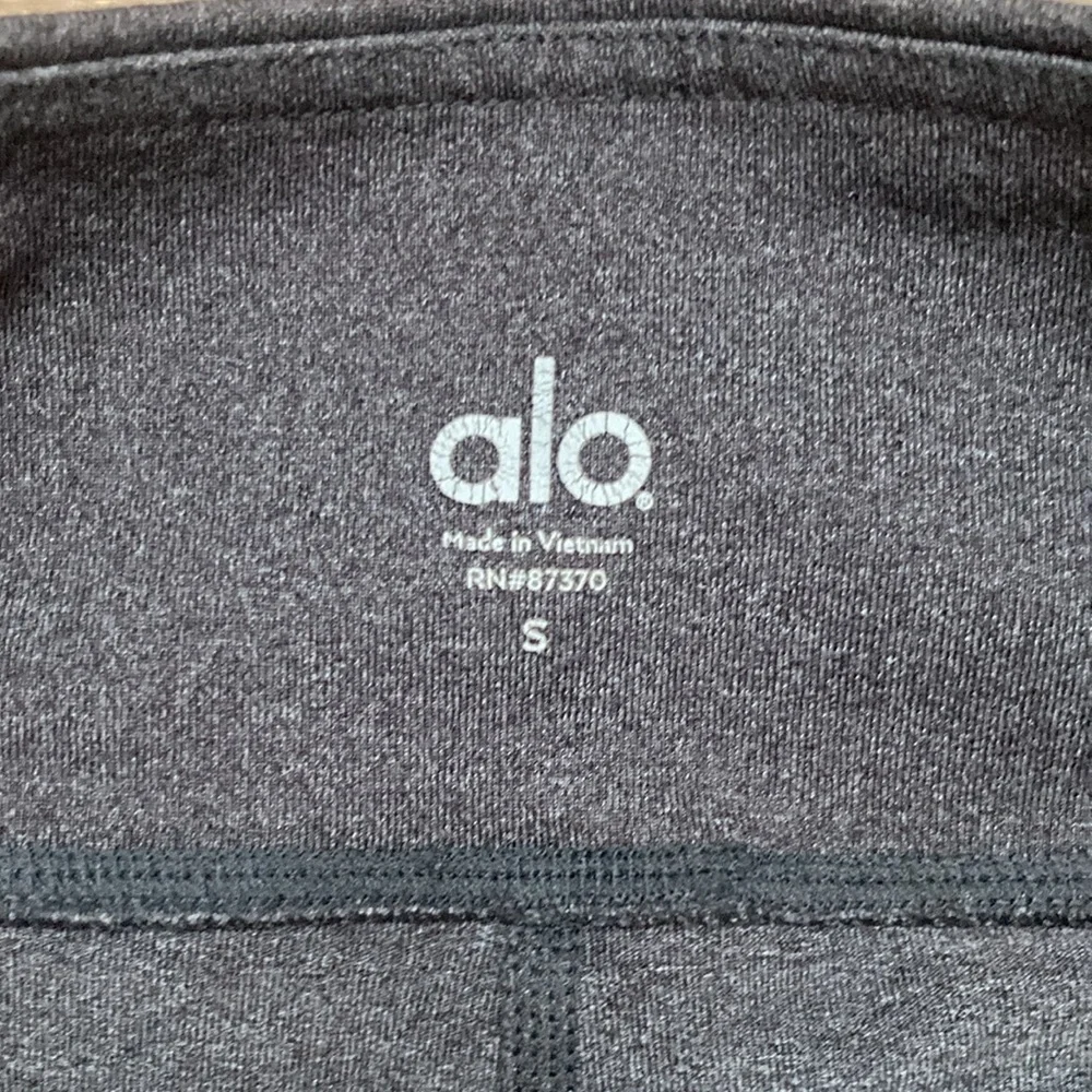 ALO Gray Moto Leggings